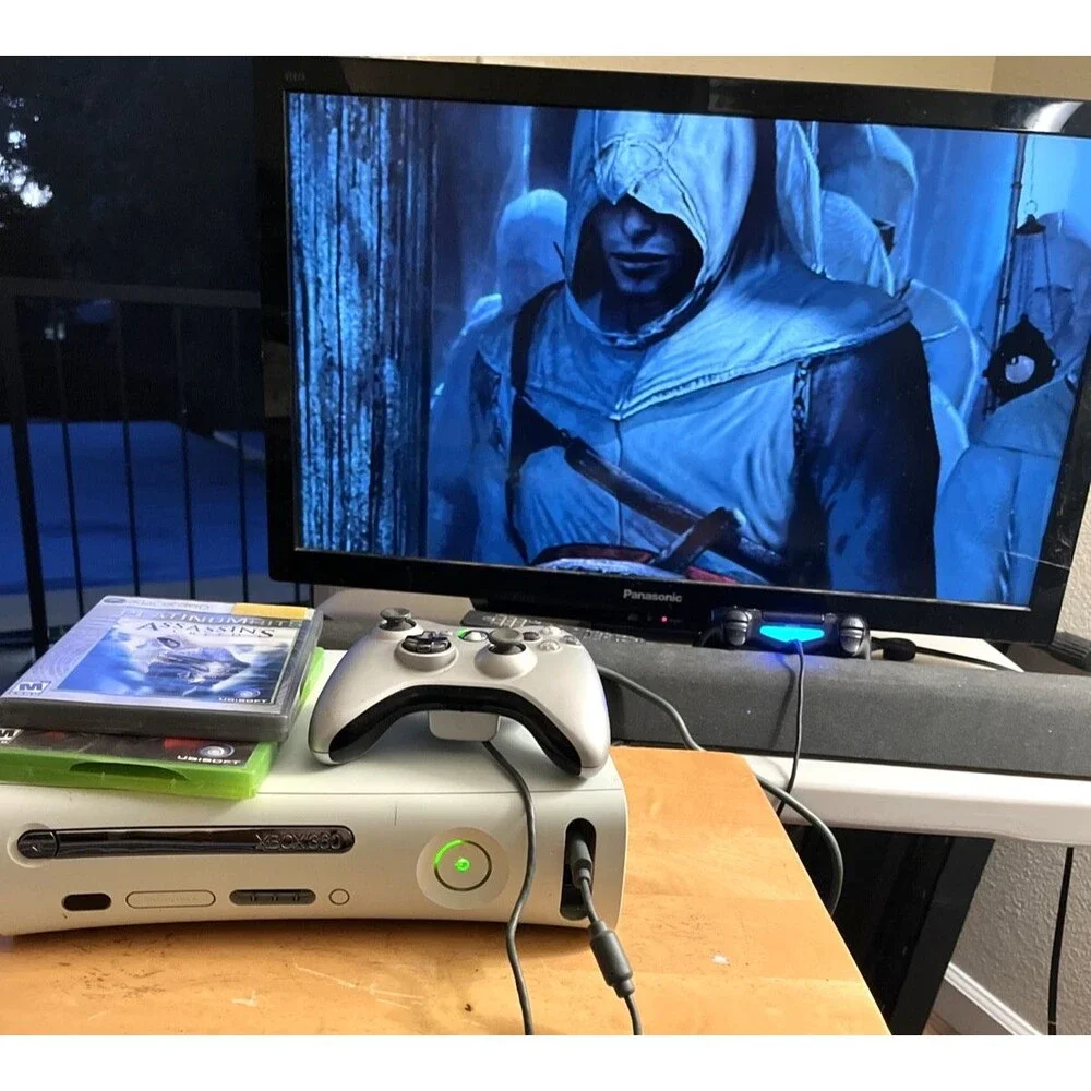 Xbox 360 Console 120GB Bundle OEM Controller Games HDMI Tested Lot